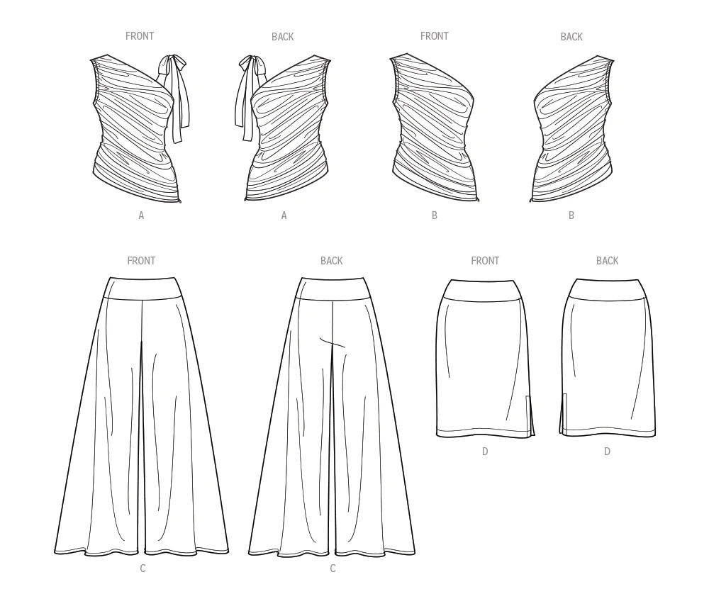 Simplicity Sewing Pattern Women's Knit Tops, Pants and Skirt (PDF) 11 Simplicity Sewing Pattern Women's Knit Tops, Pants and Skirt (PDF)