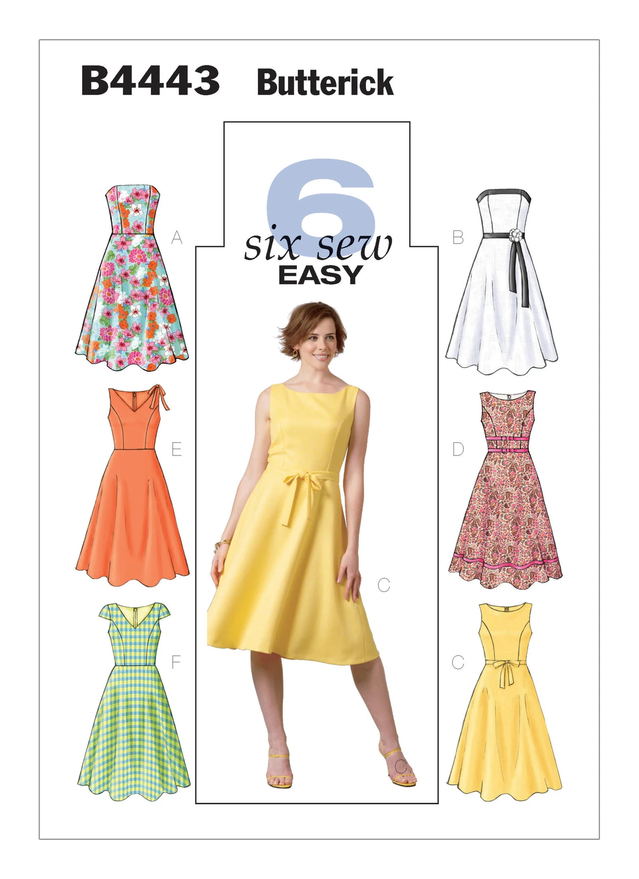 Butterick Sewing Pattern Misses'/Misses' Petite Flared Dresses 1 Butterick Sewing Pattern Misses'/Misses' Petite Flared Dresses