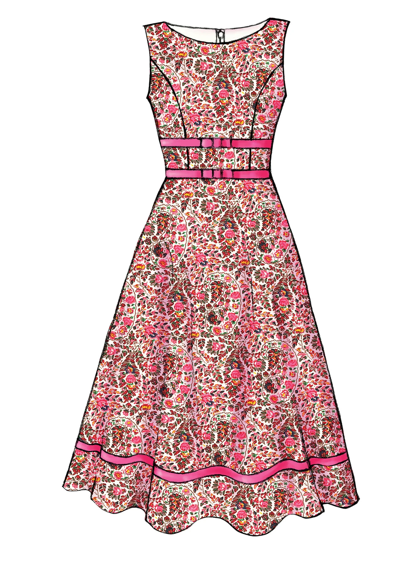 Butterick Sewing Pattern Misses'/Misses' Petite Flared Dresses 4 Butterick Sewing Pattern Misses'/Misses' Petite Flared Dresses