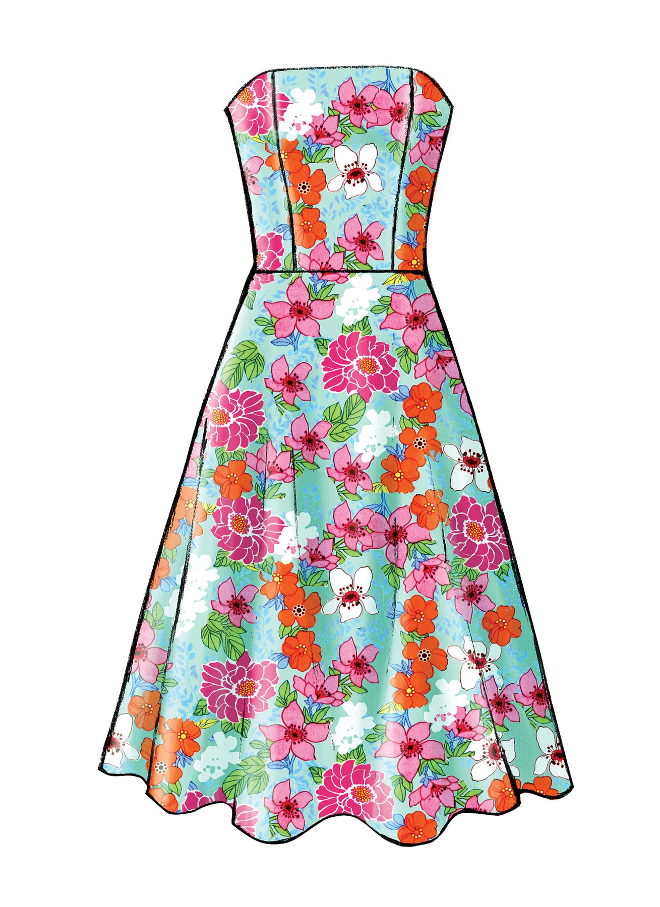 Butterick Sewing Pattern Misses'/Misses' Petite Flared Dresses 5 Butterick Sewing Pattern Misses'/Misses' Petite Flared Dresses