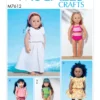 McCall's Sewing Pattern 18" Doll Top, Shorts, Swimsuit, Dresses, Headband, and Cap (PDF) 21 McCall's Sewing Pattern 18" Doll Top, Shorts, Swimsuit, Dresses, Headband, and Cap (PDF)