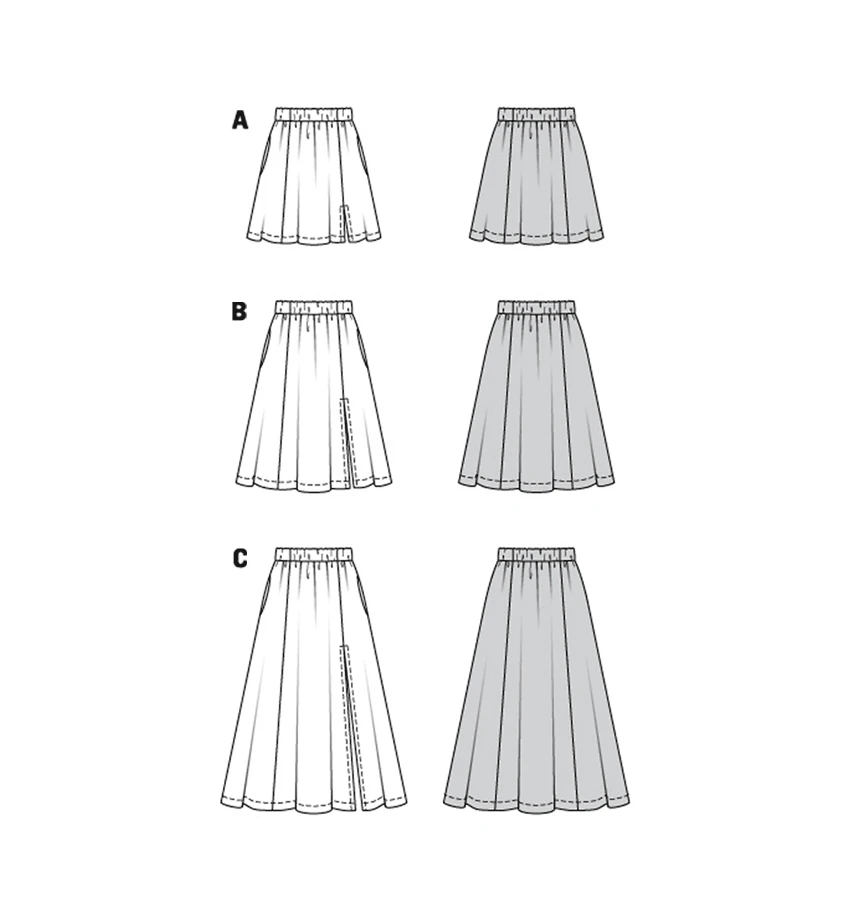 Burda Style Sewing Pattern 6027 Misses' Skirt 11 Burda Style Sewing Pattern 6027 Misses' Skirt