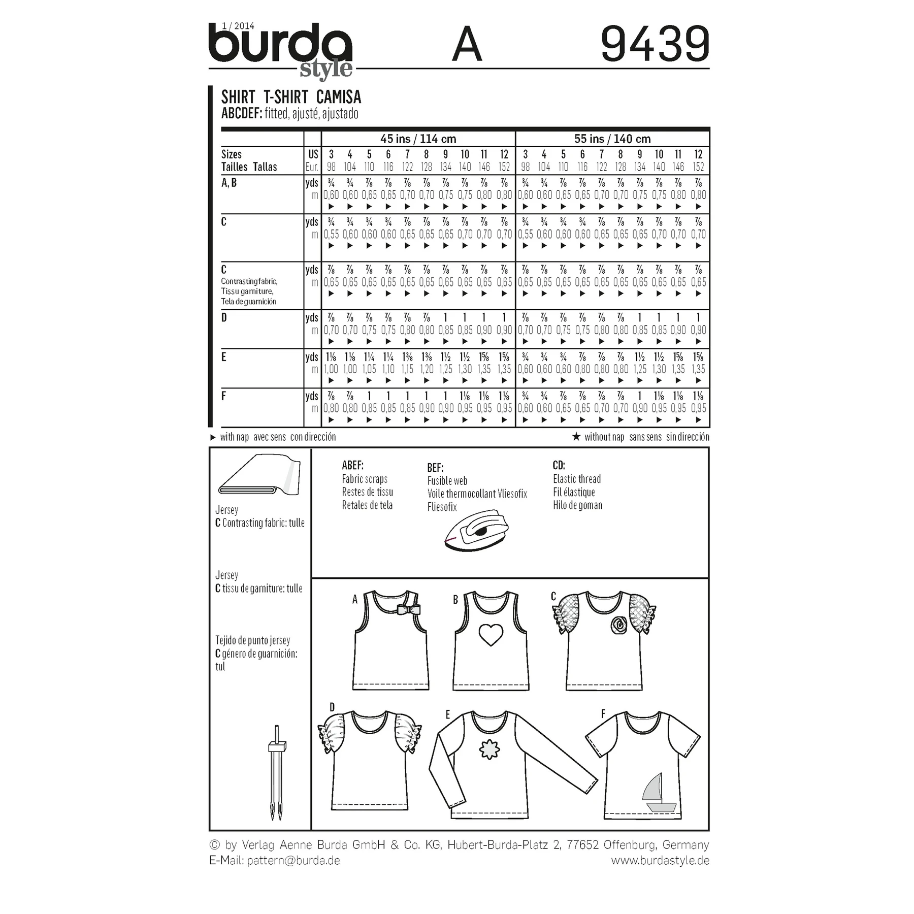 Burda Style Sewing Pattern Children 2 Burda Style Sewing Pattern Children