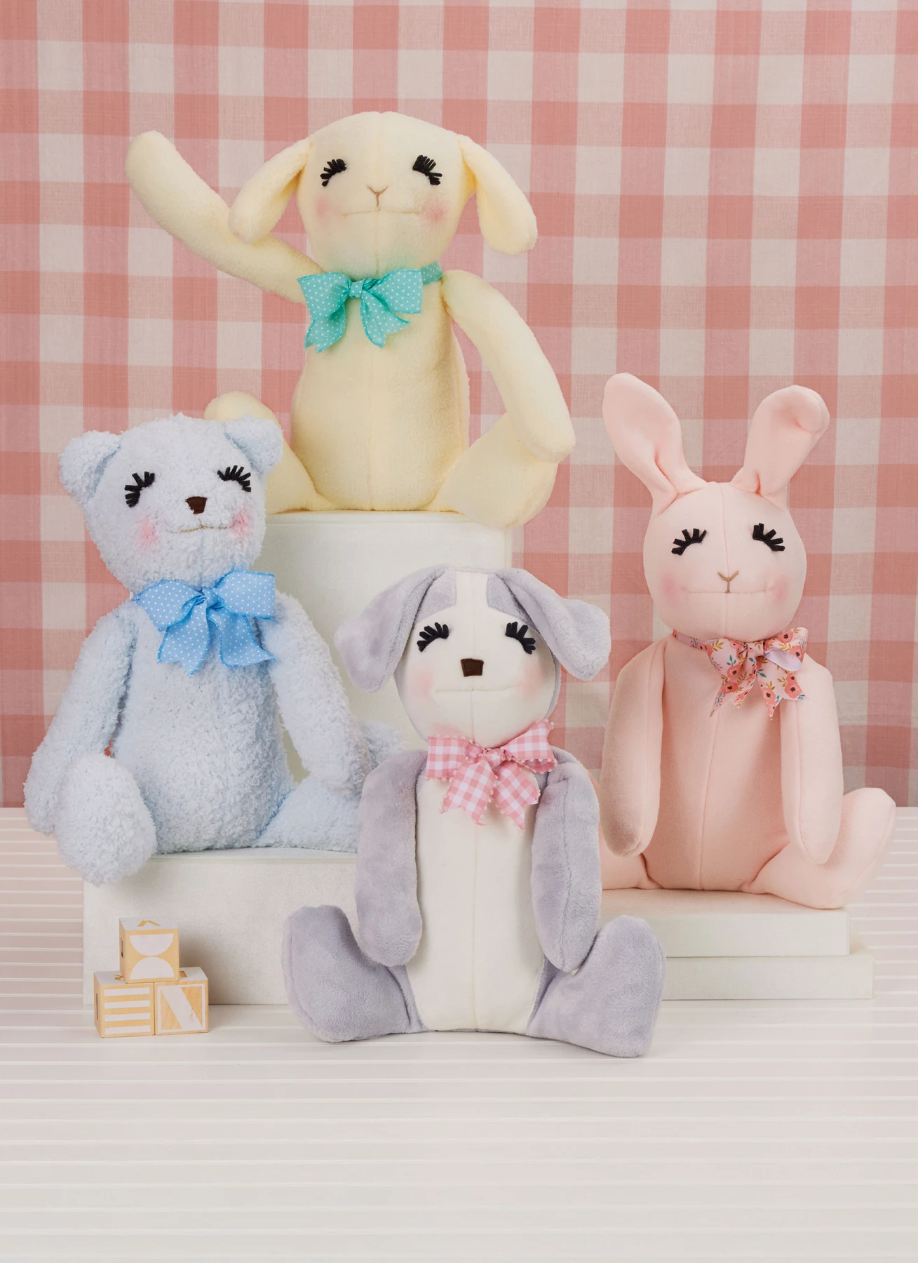 Simplicity Sewing Pattern Seated Plush Animals by Elaine Heigl Designs 2 Simplicity Sewing Pattern Seated Plush Animals by Elaine Heigl Designs