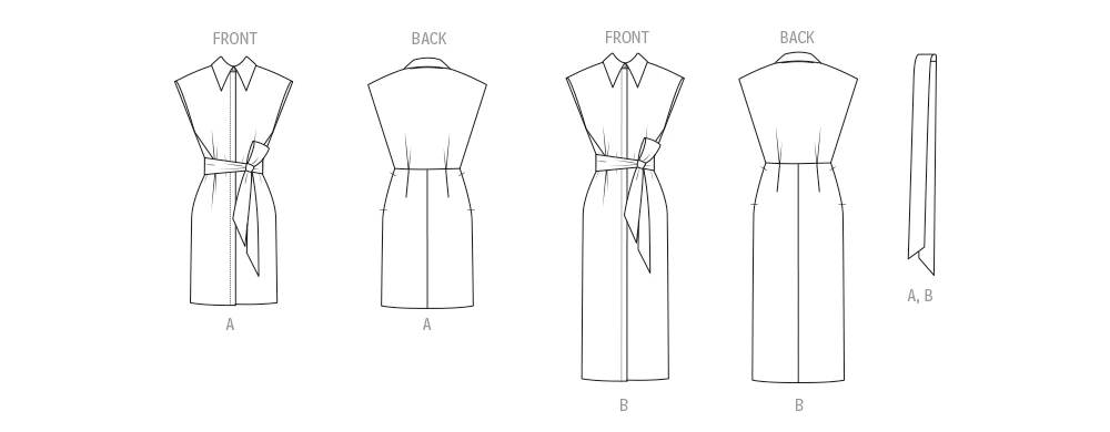 Vogue Patterns Misses' Shirtdress in Two Lengths and Sash (PDF) 6 Vogue Patterns Misses' Shirtdress in Two Lengths and Sash (PDF)