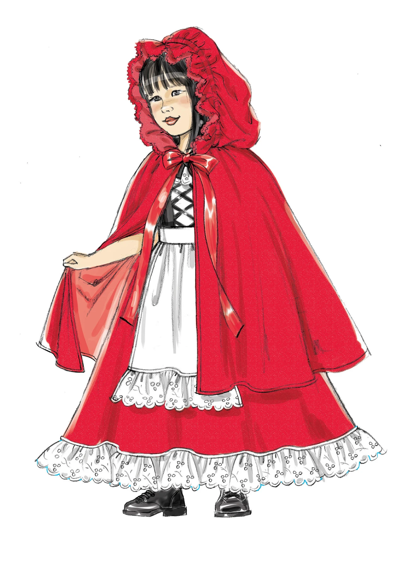 McCall's Sewing Pattern Children's/Girls' Dress-Up Costumes with Attached Petticoat and Cape (PDF) 3 McCall's Sewing Pattern Children's/Girls' Dress-Up Costumes with Attached Petticoat and Cape (PDF)