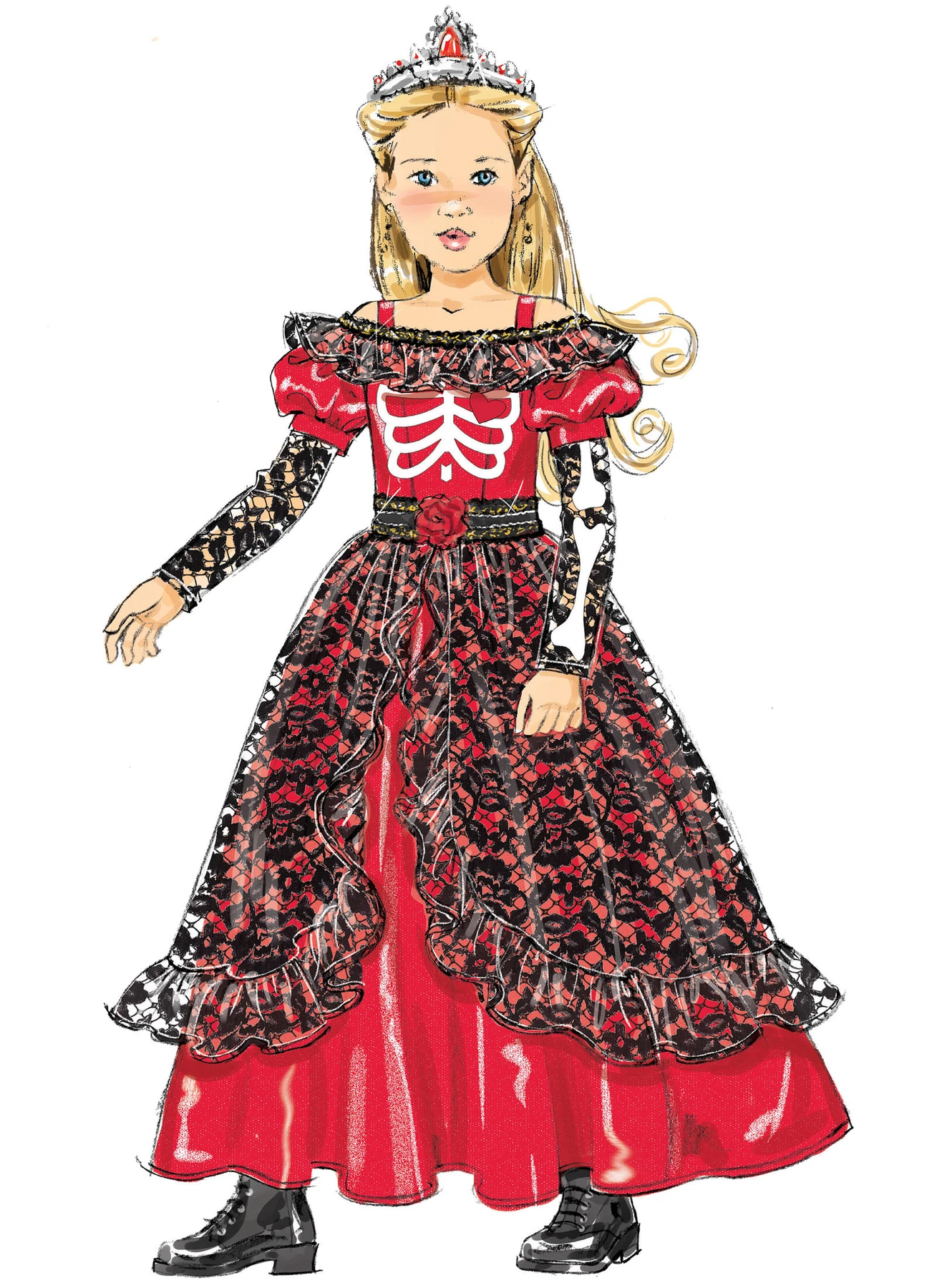 McCall's Sewing Pattern Children's/Girls' Dress-Up Costumes with Attached Petticoat and Cape (PDF) 5 McCall's Sewing Pattern Children's/Girls' Dress-Up Costumes with Attached Petticoat and Cape (PDF)