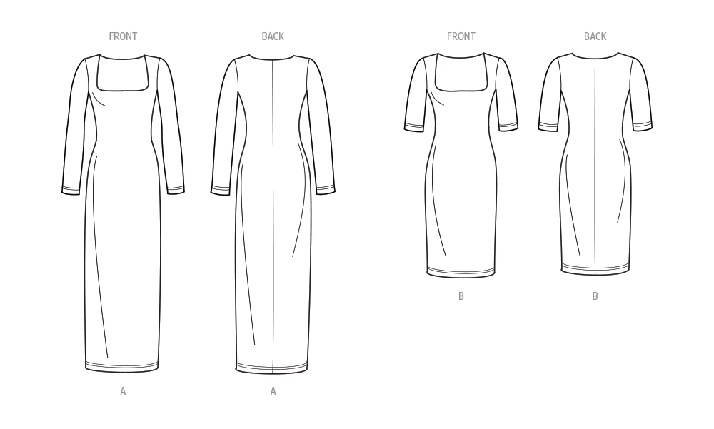 Simplicity Sewing Pattern Misses' Knit Dress in Two Lengths by Mimi G Style (PDF) 6 Simplicity Sewing Pattern Misses' Knit Dress in Two Lengths by Mimi G Style (PDF)