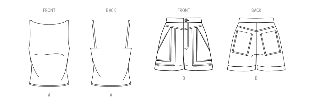Know Me Sewing Pattern Misses' Shorts and Knit Top by The Stitch Fitz 6 Know Me Sewing Pattern Misses' Shorts and Knit Top by The Stitch Fitz