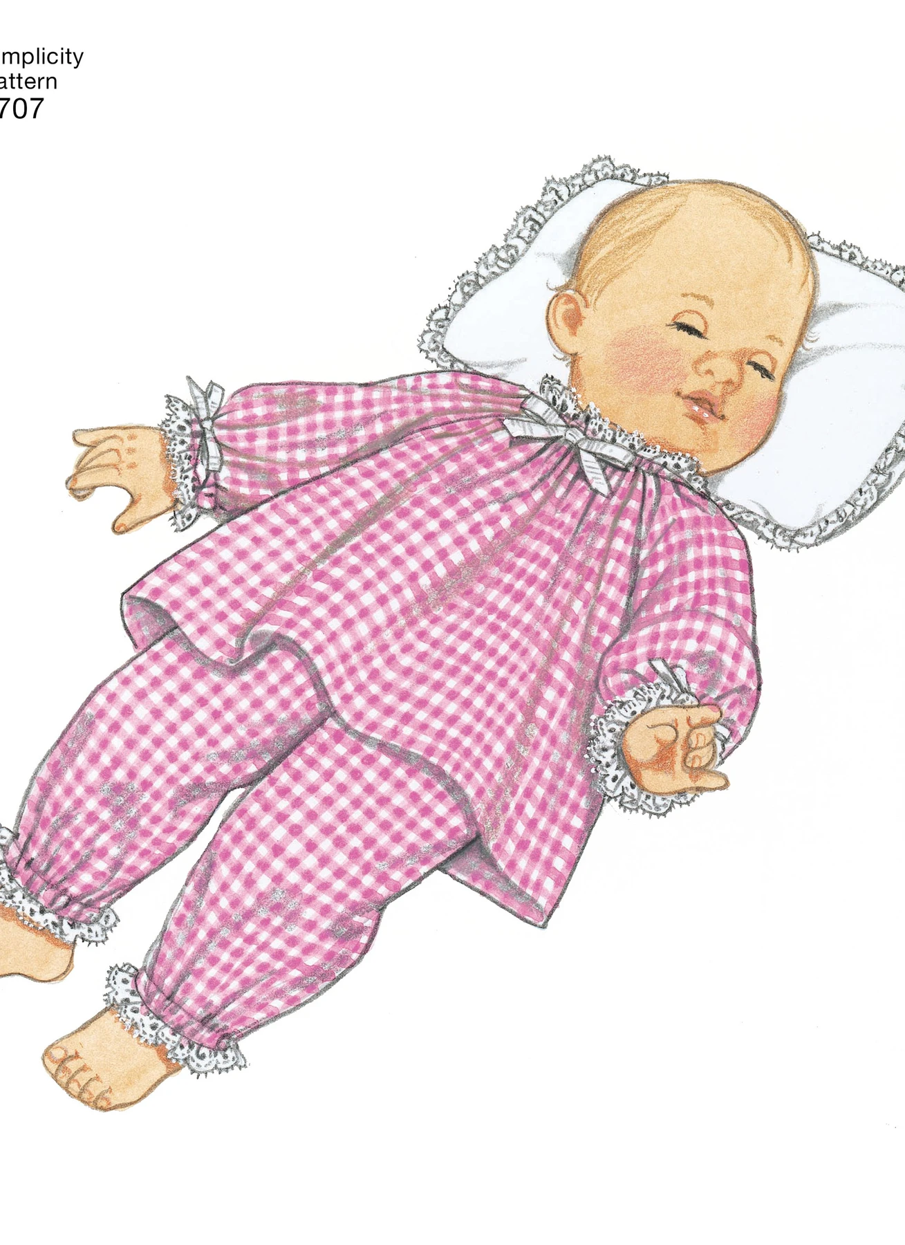 Simplicity Sewing Pattern 1950s Vintage Baby Doll Clothes 2 Simplicity Sewing Pattern 1950s Vintage Baby Doll Clothes