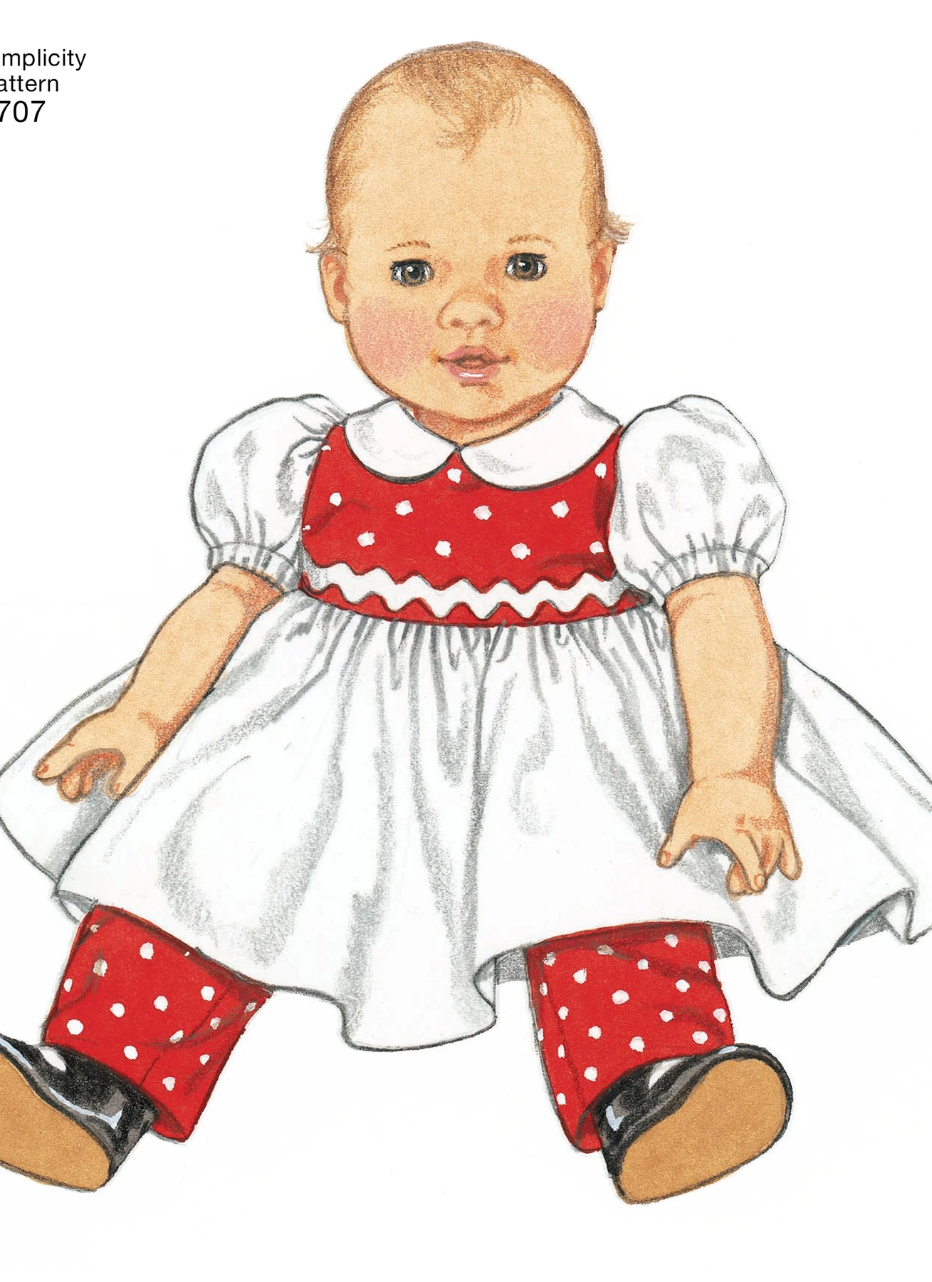 Simplicity Sewing Pattern 1950s Vintage Baby Doll Clothes 4 Simplicity Sewing Pattern 1950s Vintage Baby Doll Clothes