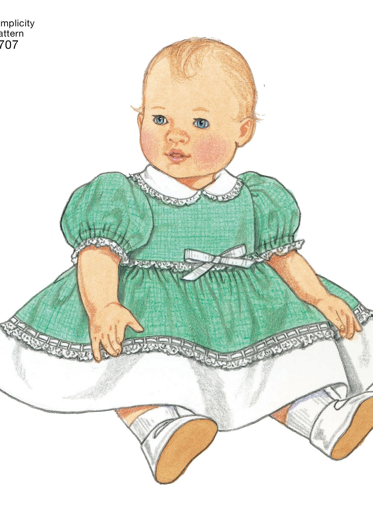 Simplicity Sewing Pattern 1950s Vintage Baby Doll Clothes 6 Simplicity Sewing Pattern 1950s Vintage Baby Doll Clothes