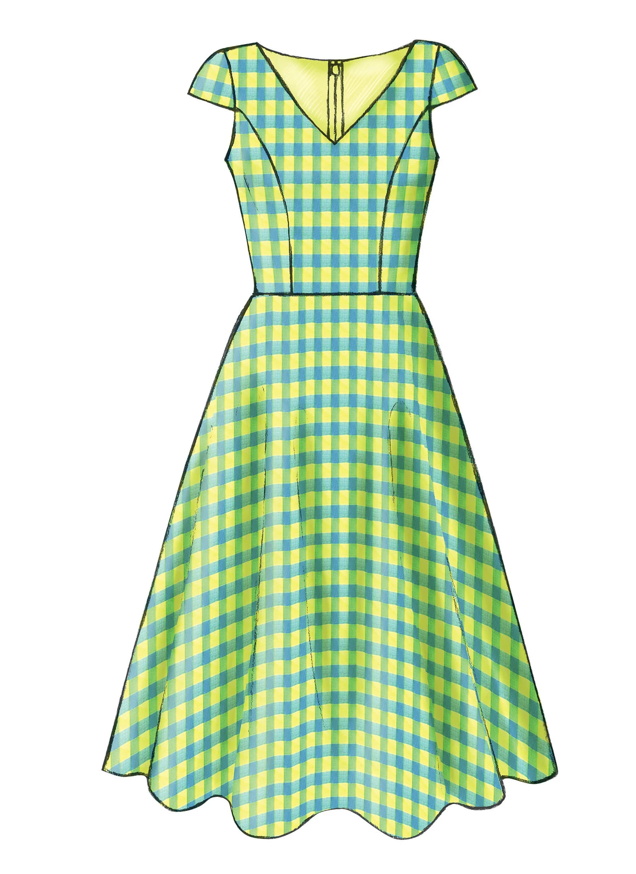 Butterick Sewing Pattern Misses'/Misses' Petite Flared Dresses (PDF) 6 Butterick Sewing Pattern Misses'/Misses' Petite Flared Dresses (PDF)