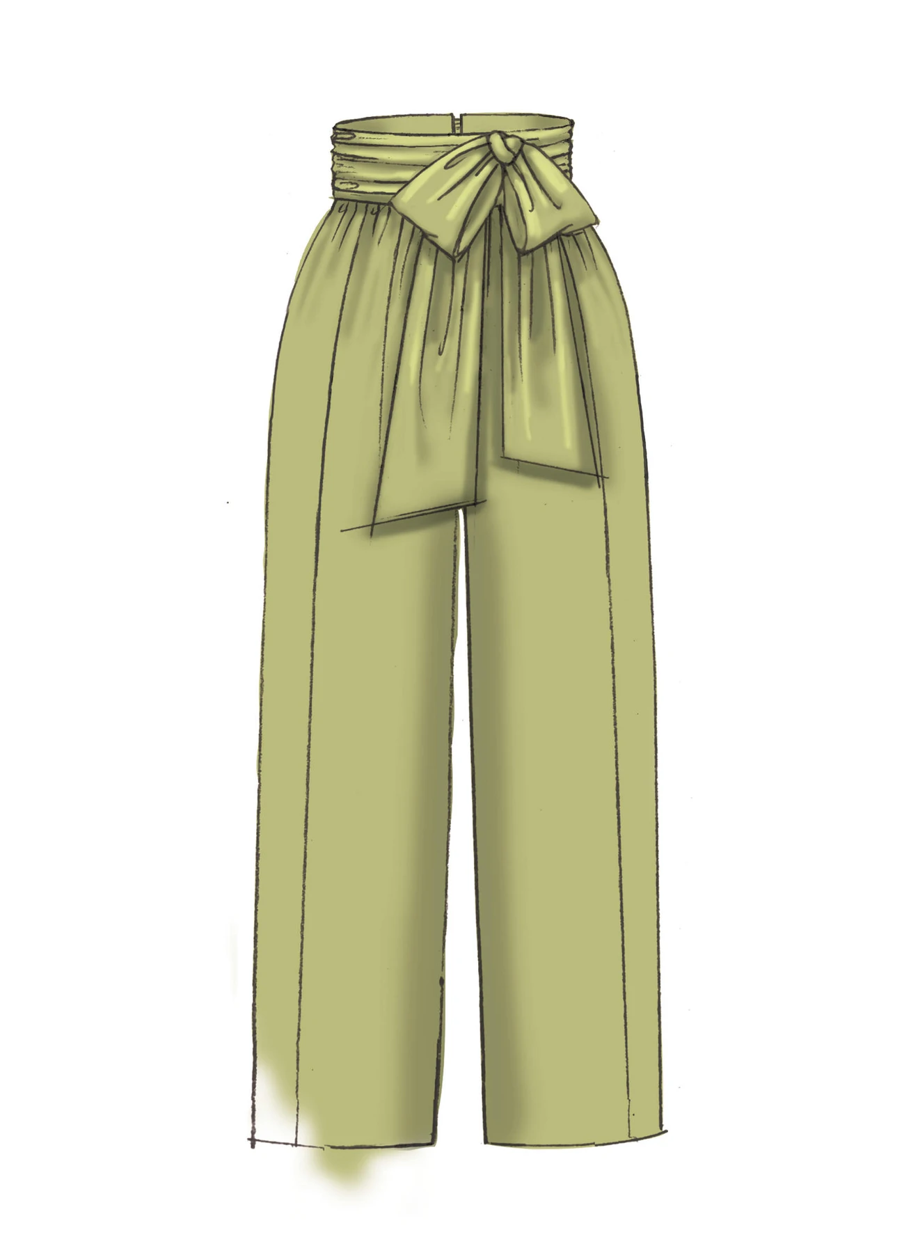 McCall's Sewing Pattern Misses' Pants with Panel, Tie, and Belt Variations (PDF) 3 McCall's Sewing Pattern Misses' Pants with Panel, Tie, and Belt Variations (PDF)