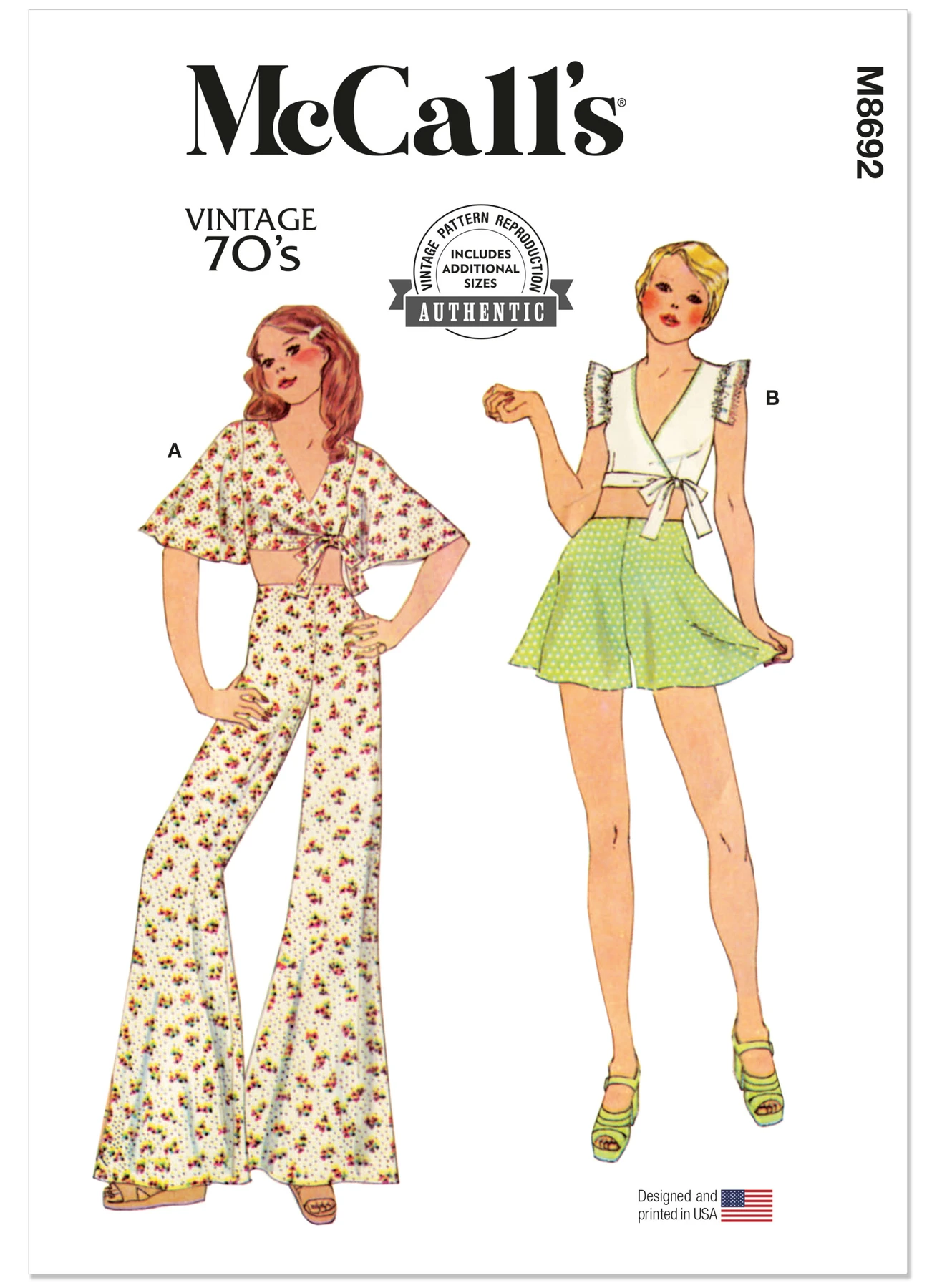 McCall's Sewing Pattern Misses' and Miss Petite Top, Pants and Shorts (PDF) 1 McCall's Sewing Pattern Misses' and Miss Petite Top, Pants and Shorts (PDF)