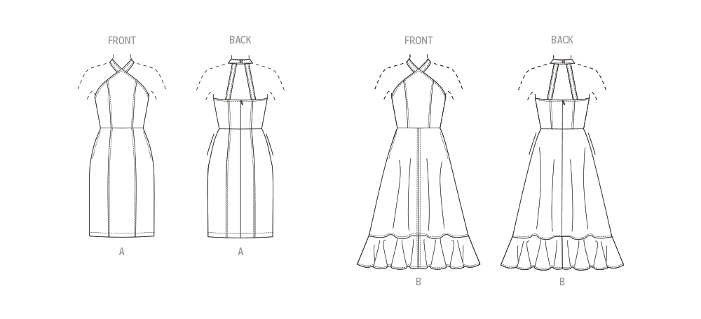 Butterick Sewing Pattern Misses' Dresses 6 Butterick Sewing Pattern Misses' Dresses