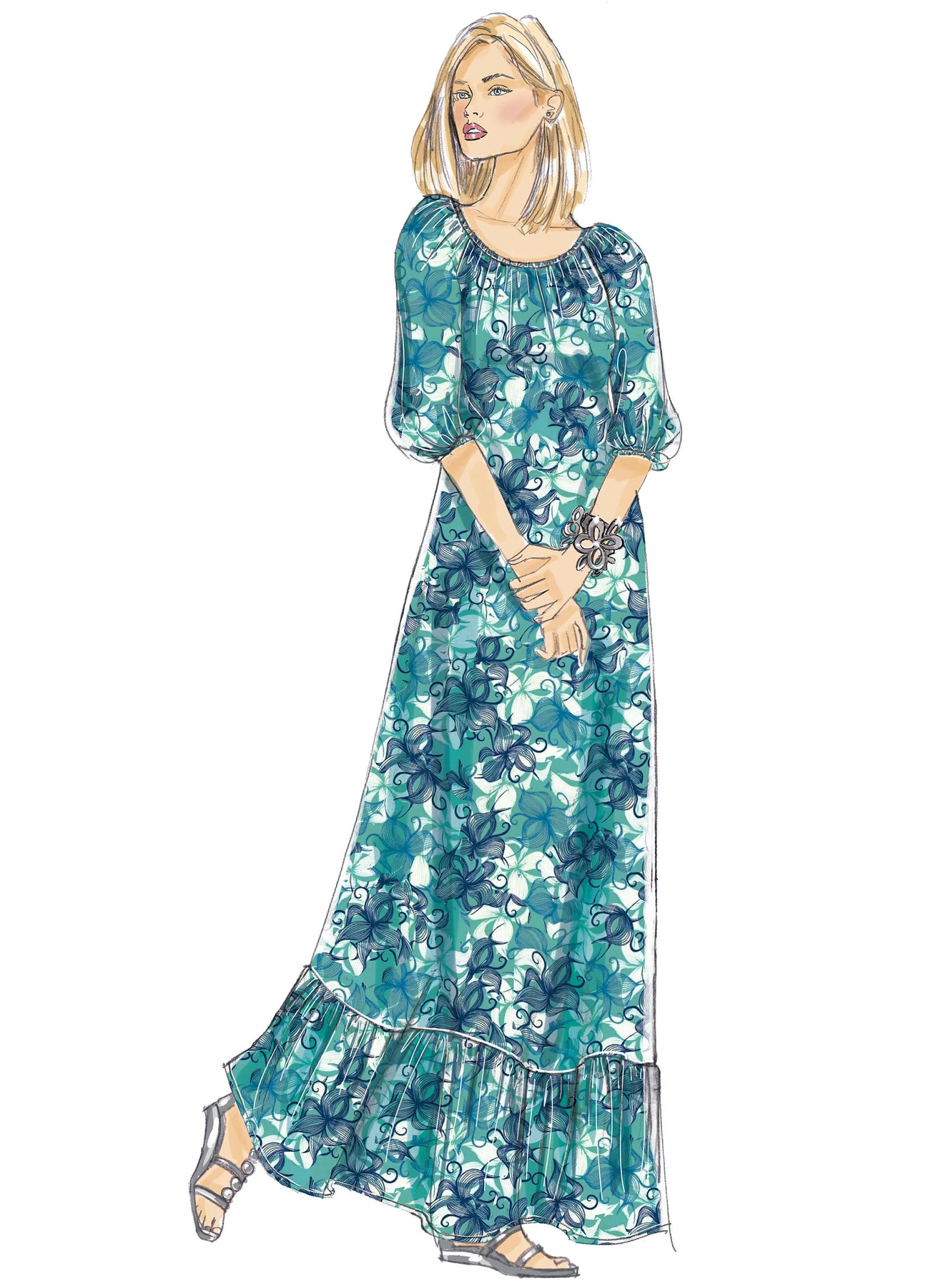 Butterick Sewing Pattern Misses' Gathered, Blouson Dresses (PDF) 5 Butterick Sewing Pattern Misses' Gathered, Blouson Dresses (PDF)