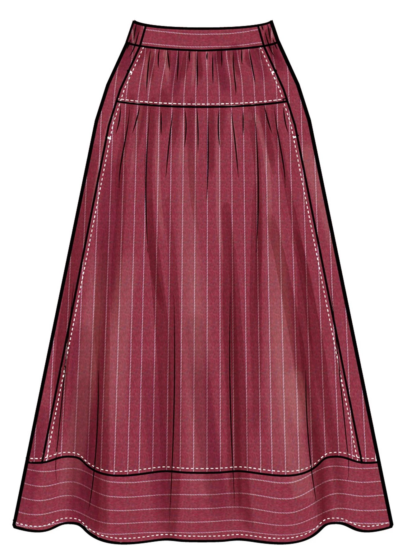 Simplicity Sewing Pattern Misses' Gathered Skirt in Two Lengths 4 Simplicity Sewing Pattern Misses' Gathered Skirt in Two Lengths