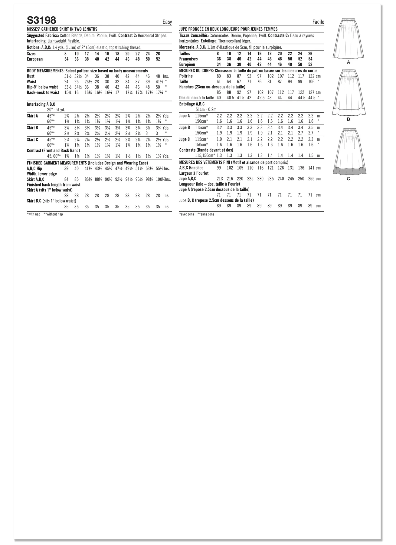 Simplicity Sewing Pattern Misses' Gathered Skirt in Two Lengths 7 Simplicity Sewing Pattern Misses' Gathered Skirt in Two Lengths