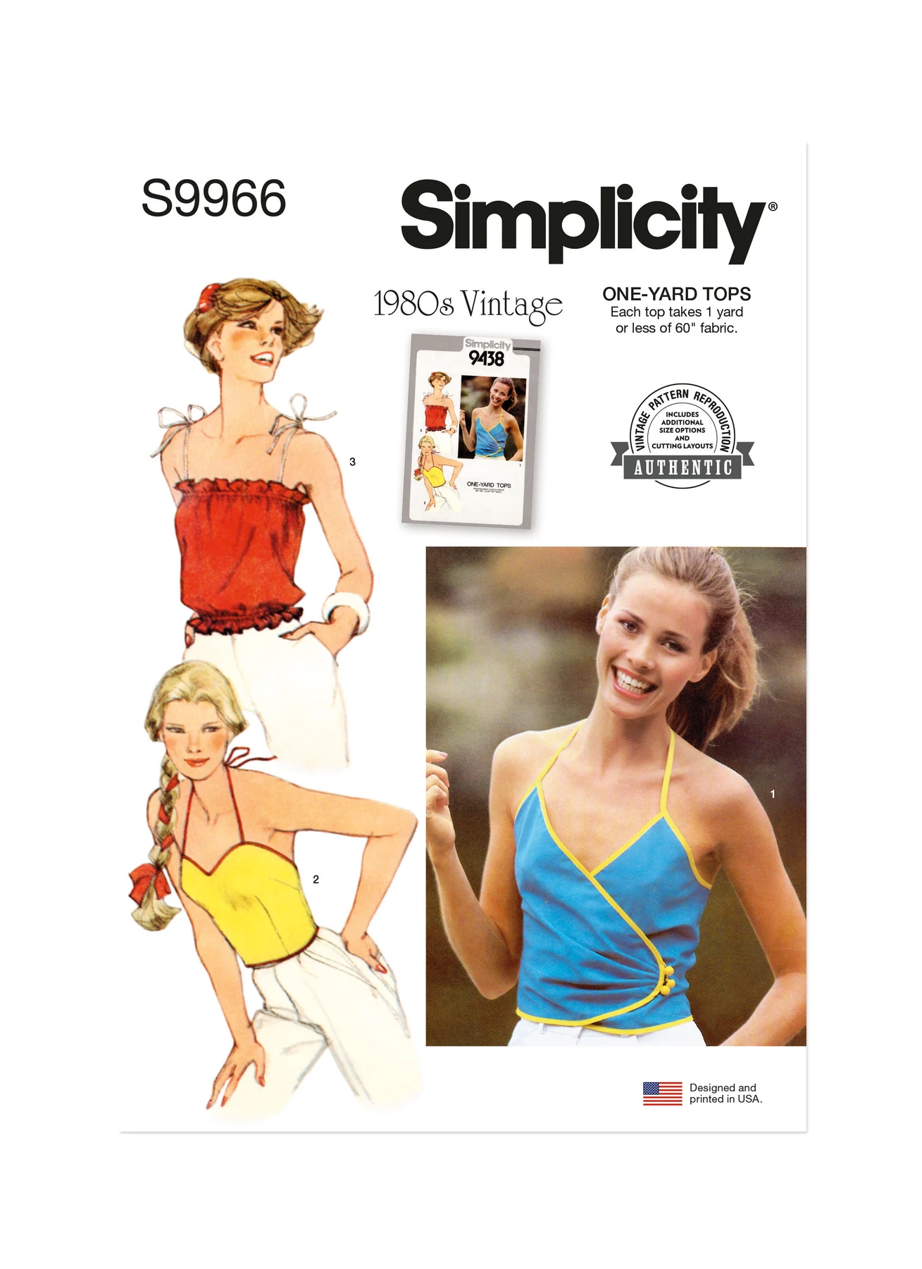 Simplicity Sewing Pattern 1980s Misses' Tops (PDF) 1 Simplicity Sewing Pattern 1980s Misses' Tops (PDF)