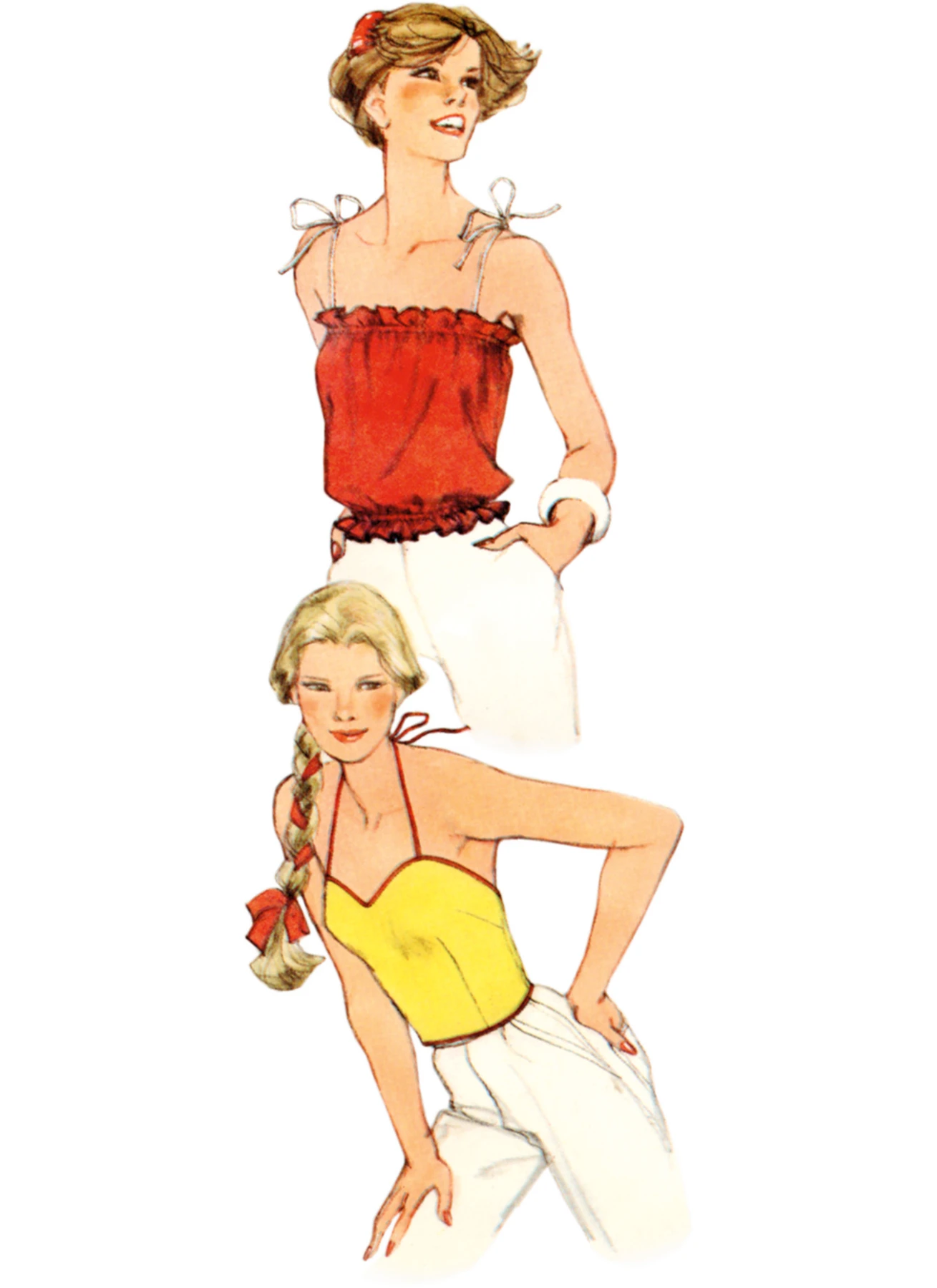 Simplicity Sewing Pattern 1980s Misses' Tops (PDF) 3 Simplicity Sewing Pattern 1980s Misses' Tops (PDF)