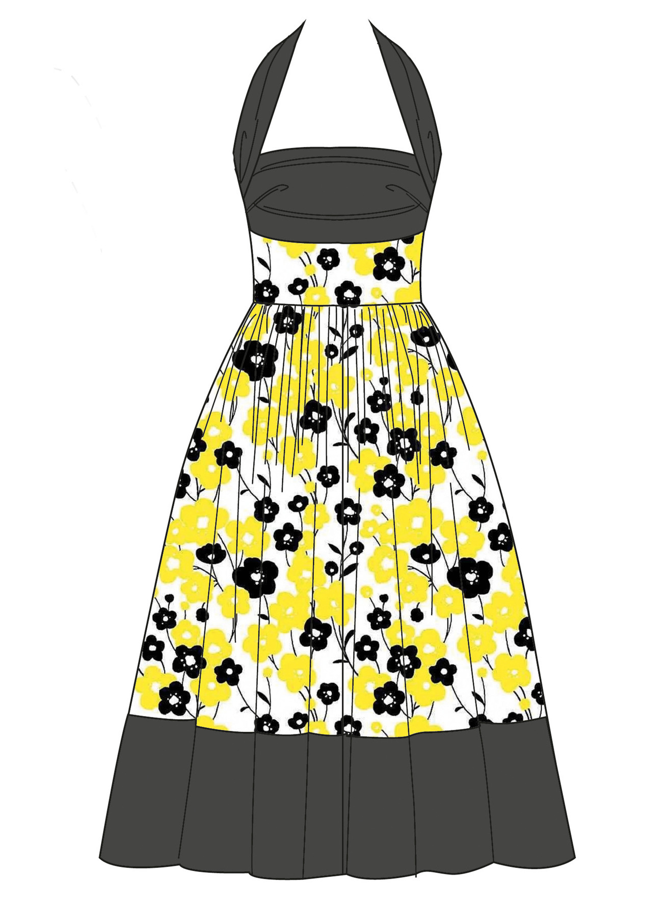 McCall's Sewing Pattern Misses' Ruched Halter Dress in Two Lengths 4 McCall's Sewing Pattern Misses' Ruched Halter Dress in Two Lengths