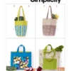 Simplicity Sewing Pattern Shopping Bags