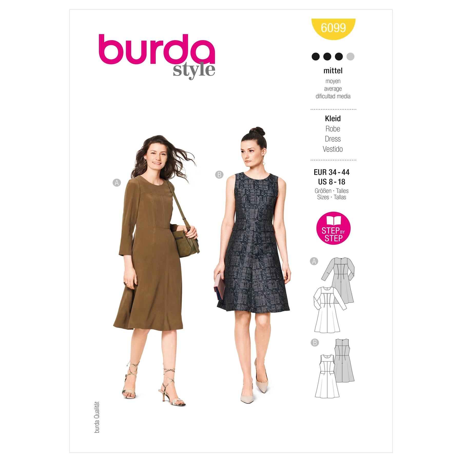 Burda Style Sewing Pattern Misses' Dresses 1 Burda Style Sewing Pattern Misses' Dresses
