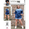Know Me Sewing Pattern Misses' and Women's Top with Detachable Sleeves and Shorts by Keechii B Style 14 Know Me Sewing Pattern Misses' and Women's Top with Detachable Sleeves and Shorts by Keechii B Style