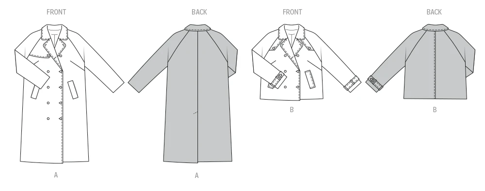 Burda Style Sewing Pattern 5747 Misses' Jacket & Coat 10 Burda Style Sewing Pattern 5747 Misses' Jacket & Coat