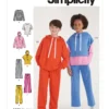 Simplicity Sewing Pattern Boys' & Girls' Oversized Knit Hoodies, Pants and Tops 17 Simplicity Sewing Pattern Boys' & Girls' Oversized Knit Hoodies, Pants and Tops