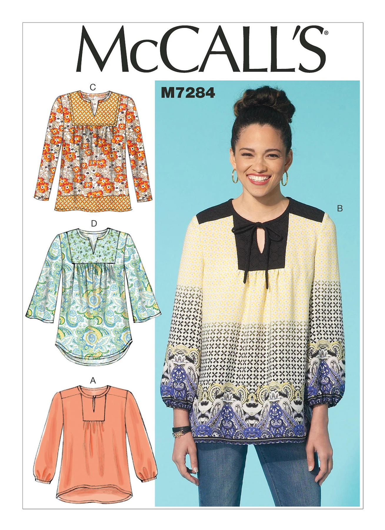 McCall's Sewing Pattern Misses' Notch-Neck or Keyhole Tops (PDF) 1 McCall's Sewing Pattern Misses' Notch-Neck or Keyhole Tops (PDF)