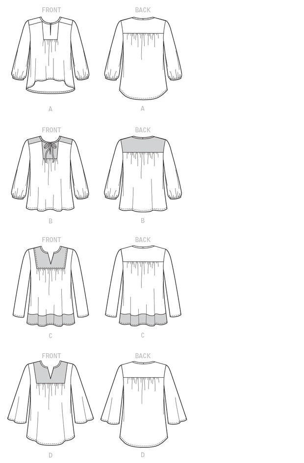 McCall's Sewing Pattern Misses' Notch-Neck or Keyhole Tops (PDF) 8 McCall's Sewing Pattern Misses' Notch-Neck or Keyhole Tops (PDF)