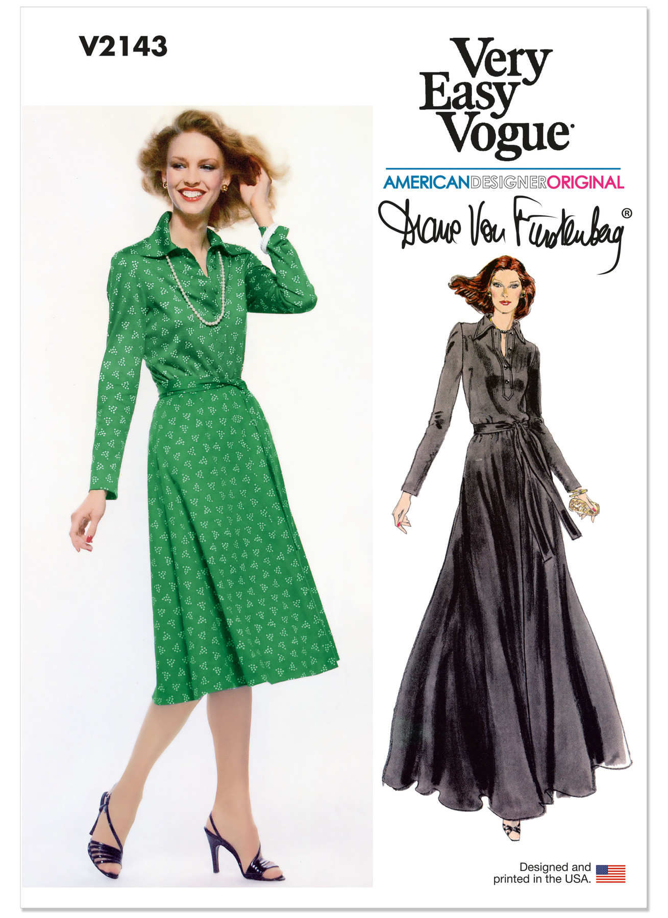 Vogue Patterns 1970s Misses' Vintage Knit Dress by Diane von Furstenberg 1 Vogue Patterns 1970s Misses' Vintage Knit Dress by Diane von Furstenberg