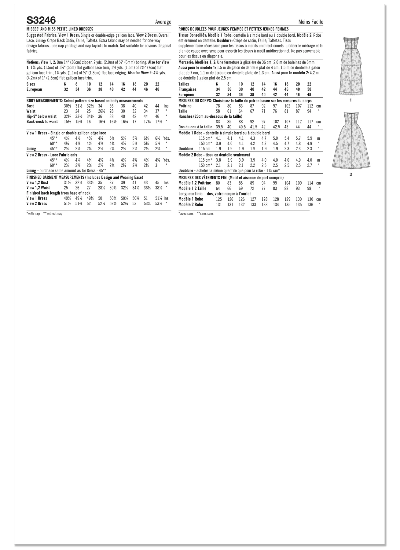 Simplicity Sewing Pattern 1980s Misses' and Miss Petite Lined Dresses by Jessica McClintock (PDF) 5 Simplicity Sewing Pattern 1980s Misses' and Miss Petite Lined Dresses by Jessica McClintock (PDF)