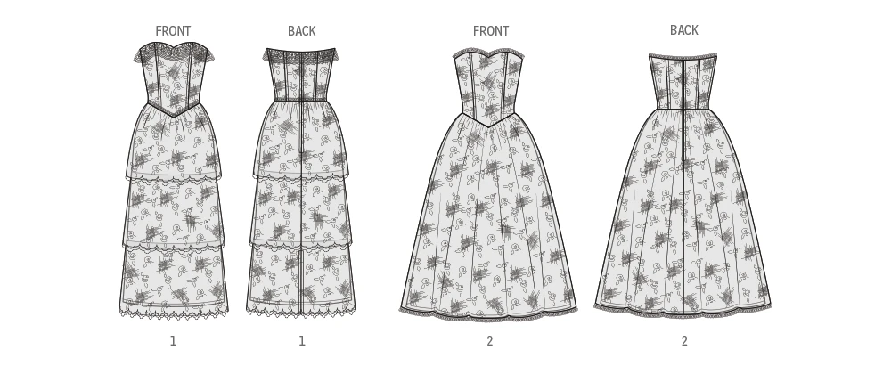 Simplicity Sewing Pattern 1980s Misses' and Miss Petite Lined Dresses by Jessica McClintock (PDF) 6 Simplicity Sewing Pattern 1980s Misses' and Miss Petite Lined Dresses by Jessica McClintock (PDF)