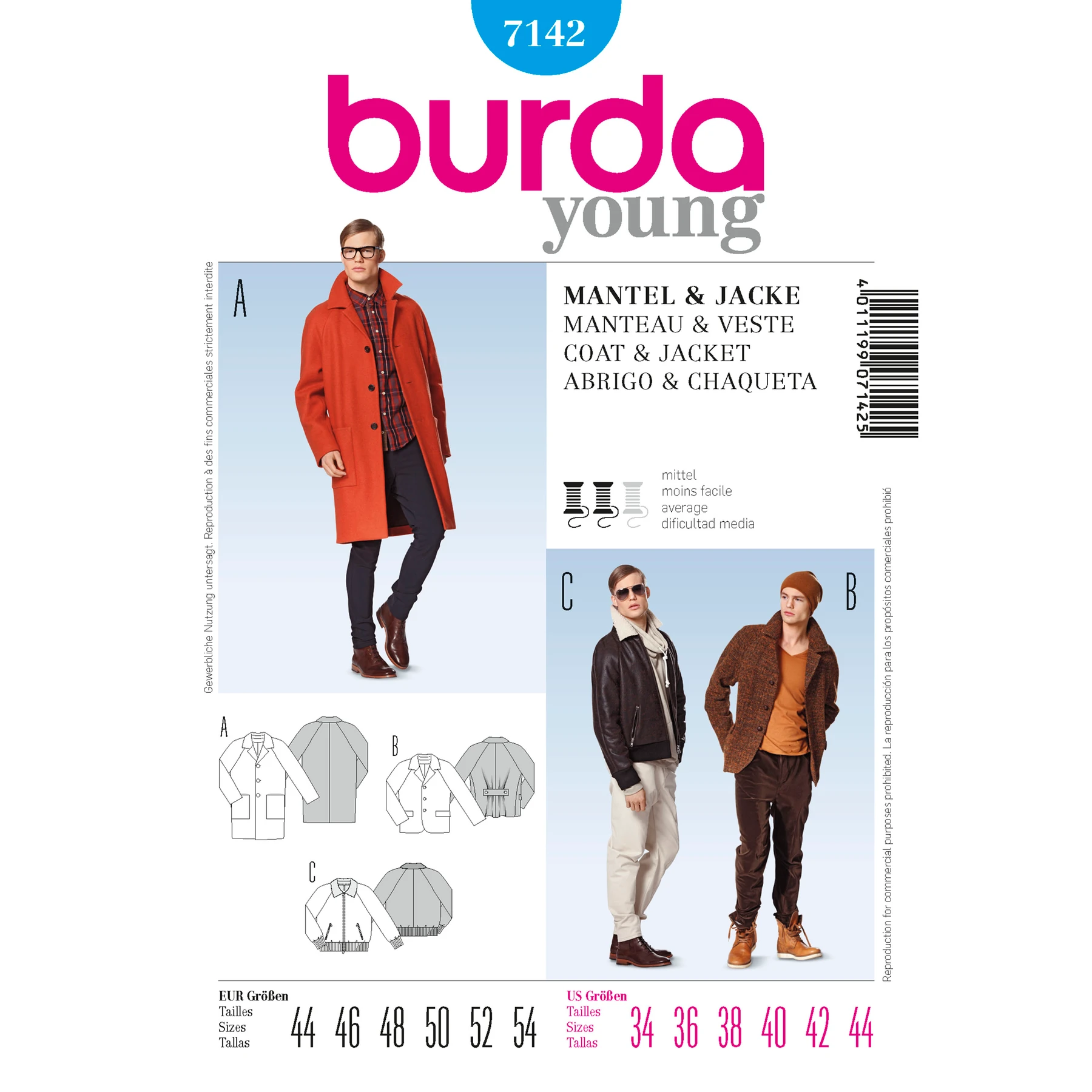 Burda Style Sewing Pattern Coat & Jacket 16 Burda Style Sewing Pattern Coat & Jacket