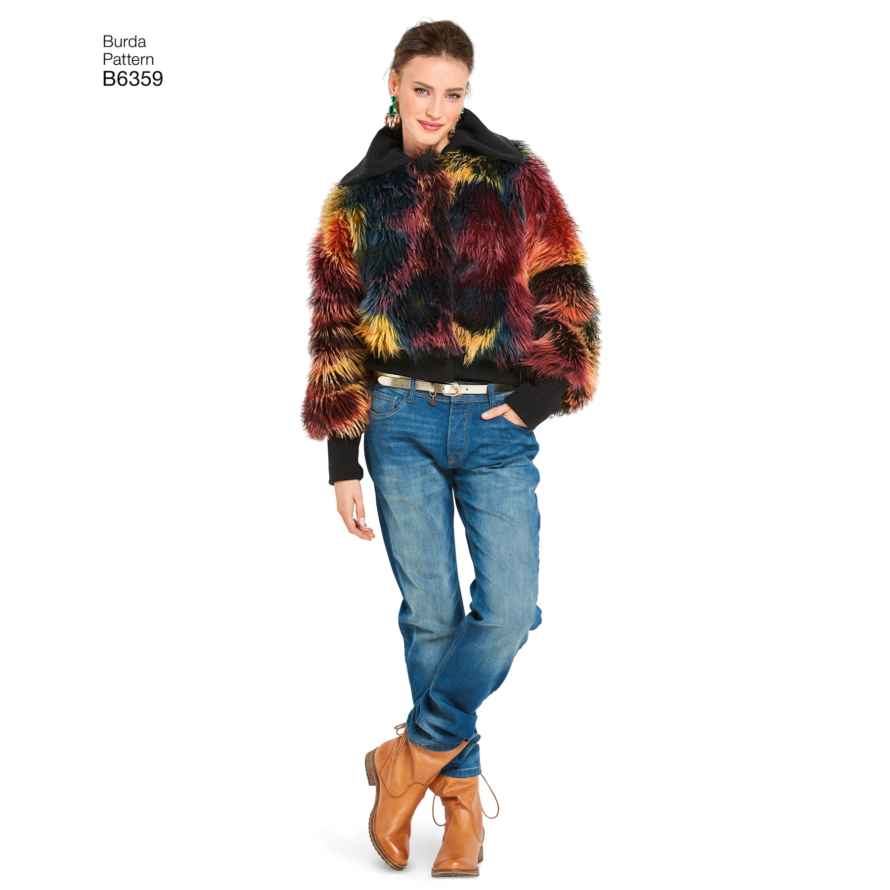 Burda Style Sewing Pattern Misses' Fur Coats 2 Burda Style Sewing Pattern Misses' Fur Coats