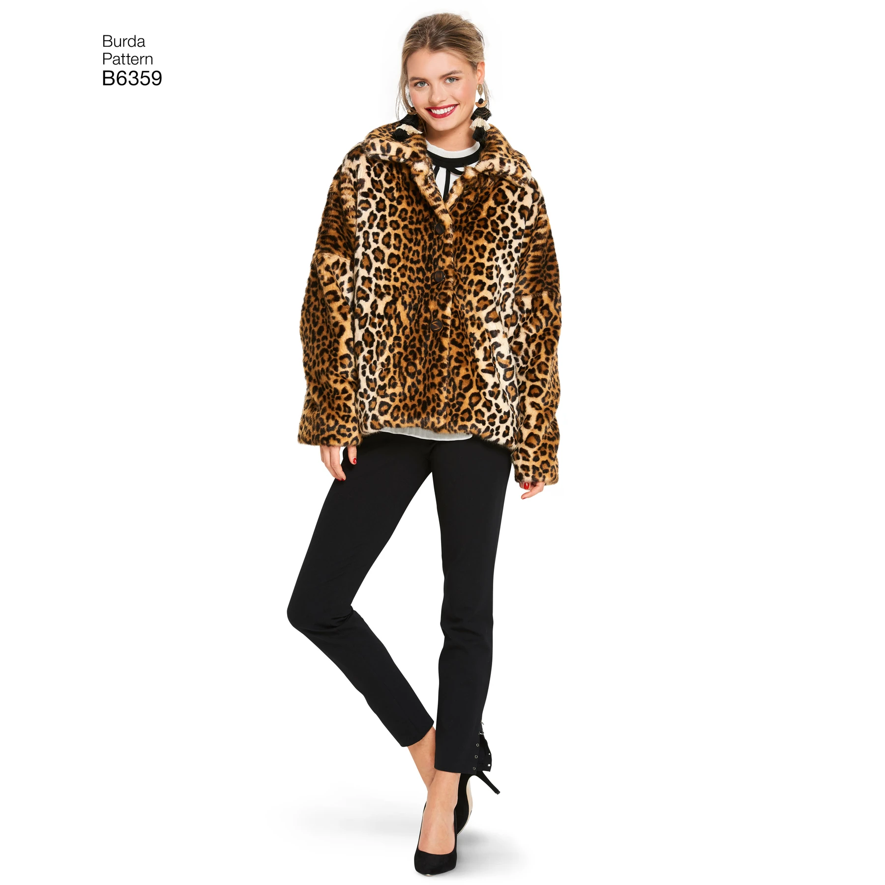 Burda Style Sewing Pattern Misses' Fur Coats 3 Burda Style Sewing Pattern Misses' Fur Coats