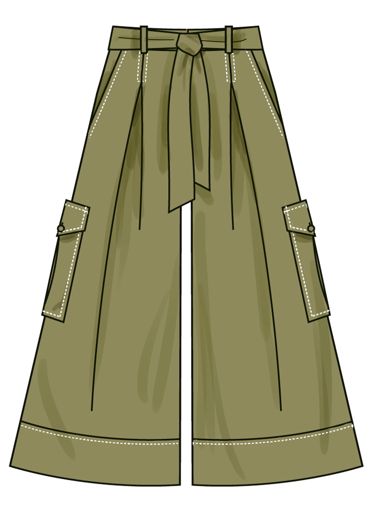 Simplicity Sewing Pattern Misses' Shorts and Pants with Tie Belt 4 Simplicity Sewing Pattern Misses' Shorts and Pants with Tie Belt