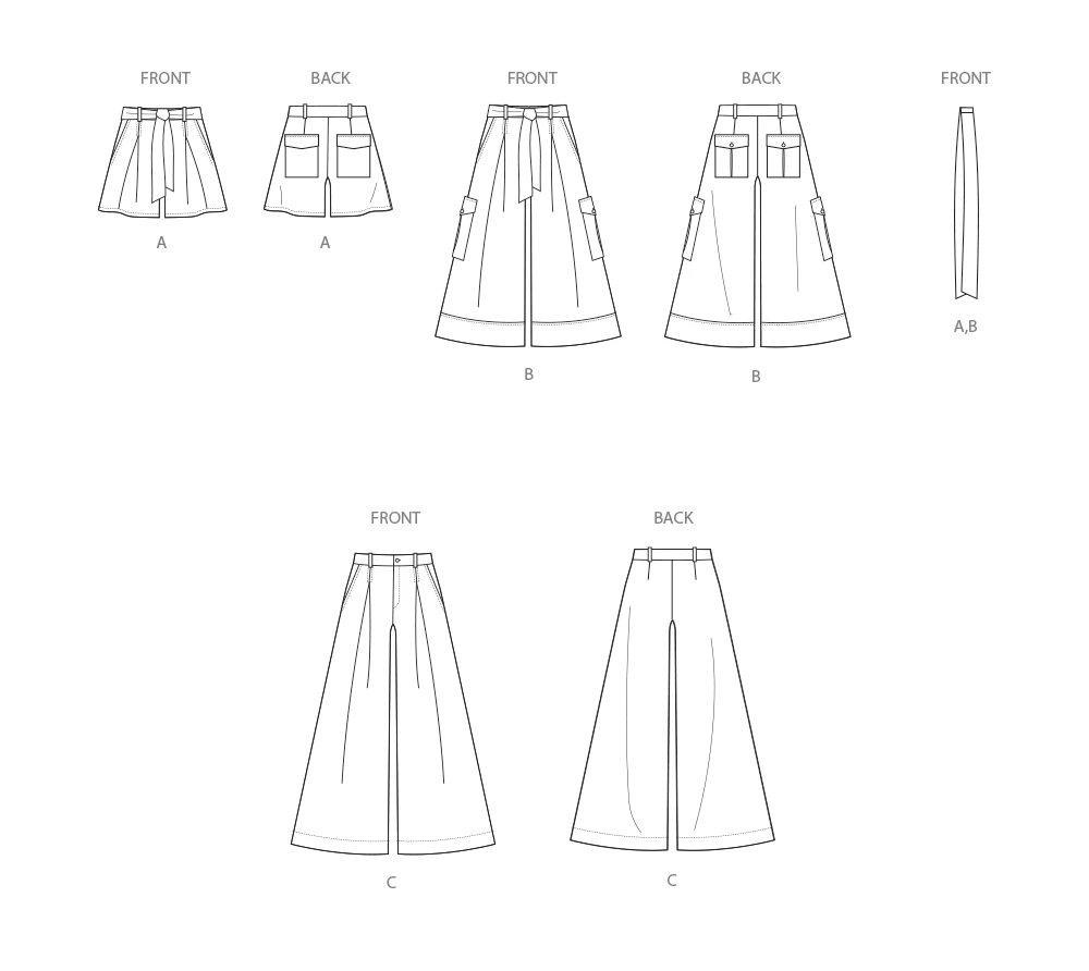 Simplicity Sewing Pattern Misses' Shorts and Pants with Tie Belt 8 Simplicity Sewing Pattern Misses' Shorts and Pants with Tie Belt