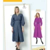 Butterick Sewing Pattern Misses' Raglan Sleeve Dress with Contrast Topstitching (PDF)