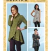 Butterick Sewing Pattern Misses' Fit and Flare Knit Tunics