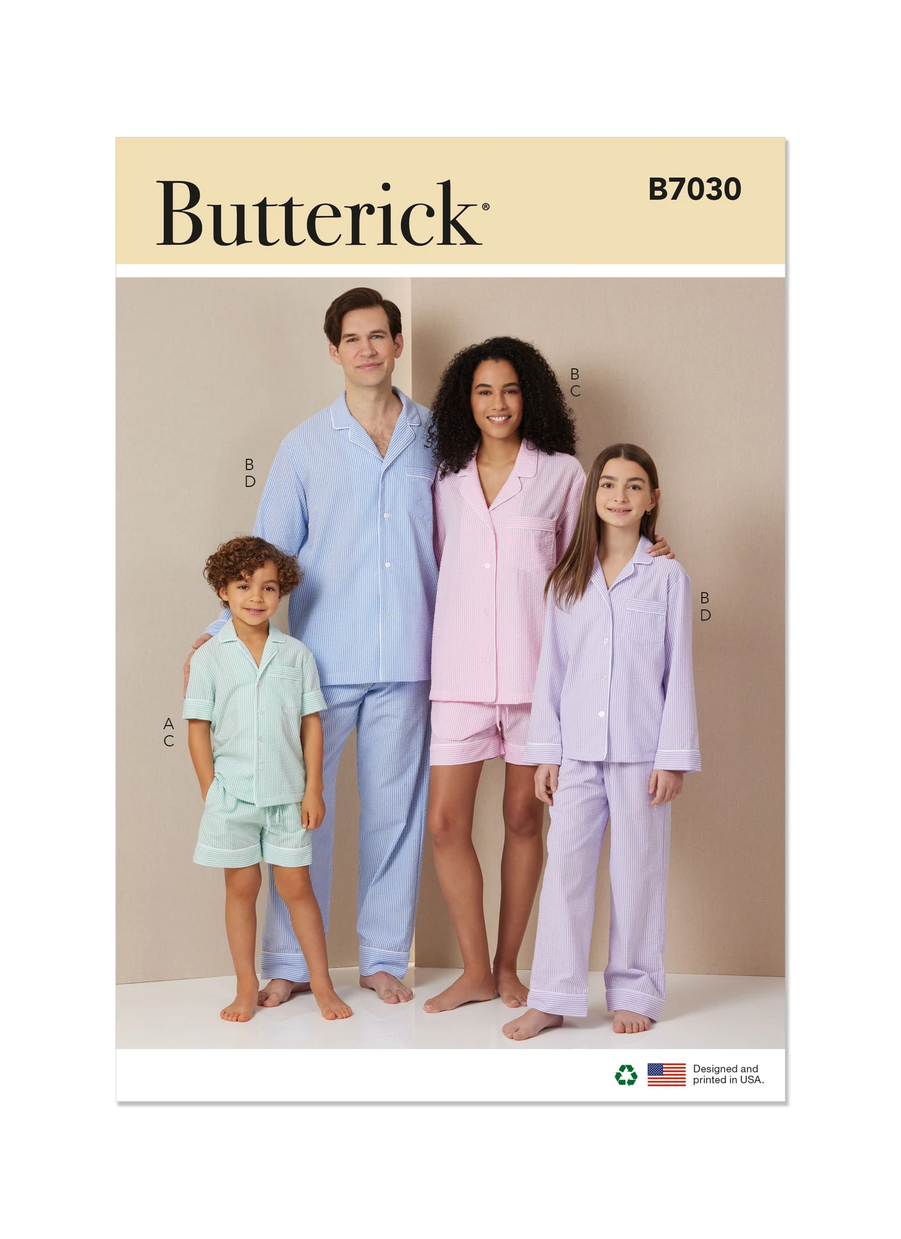 Butterick Sewing Pattern Girls' and Boys' and Adults' Shirts, Shorts and Pants 1 Butterick Sewing Pattern Girls' and Boys' and Adults' Shirts, Shorts and Pants