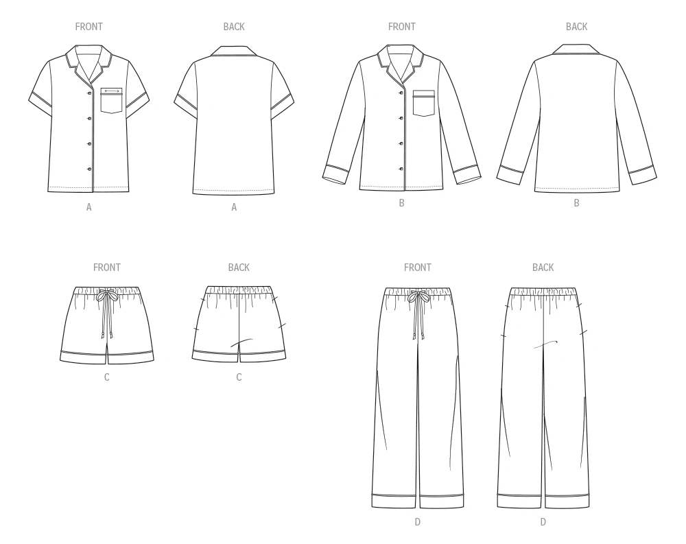 Butterick Sewing Pattern Girls' and Boys' and Adults' Shirts, Shorts and Pants 11 Butterick Sewing Pattern Girls' and Boys' and Adults' Shirts, Shorts and Pants