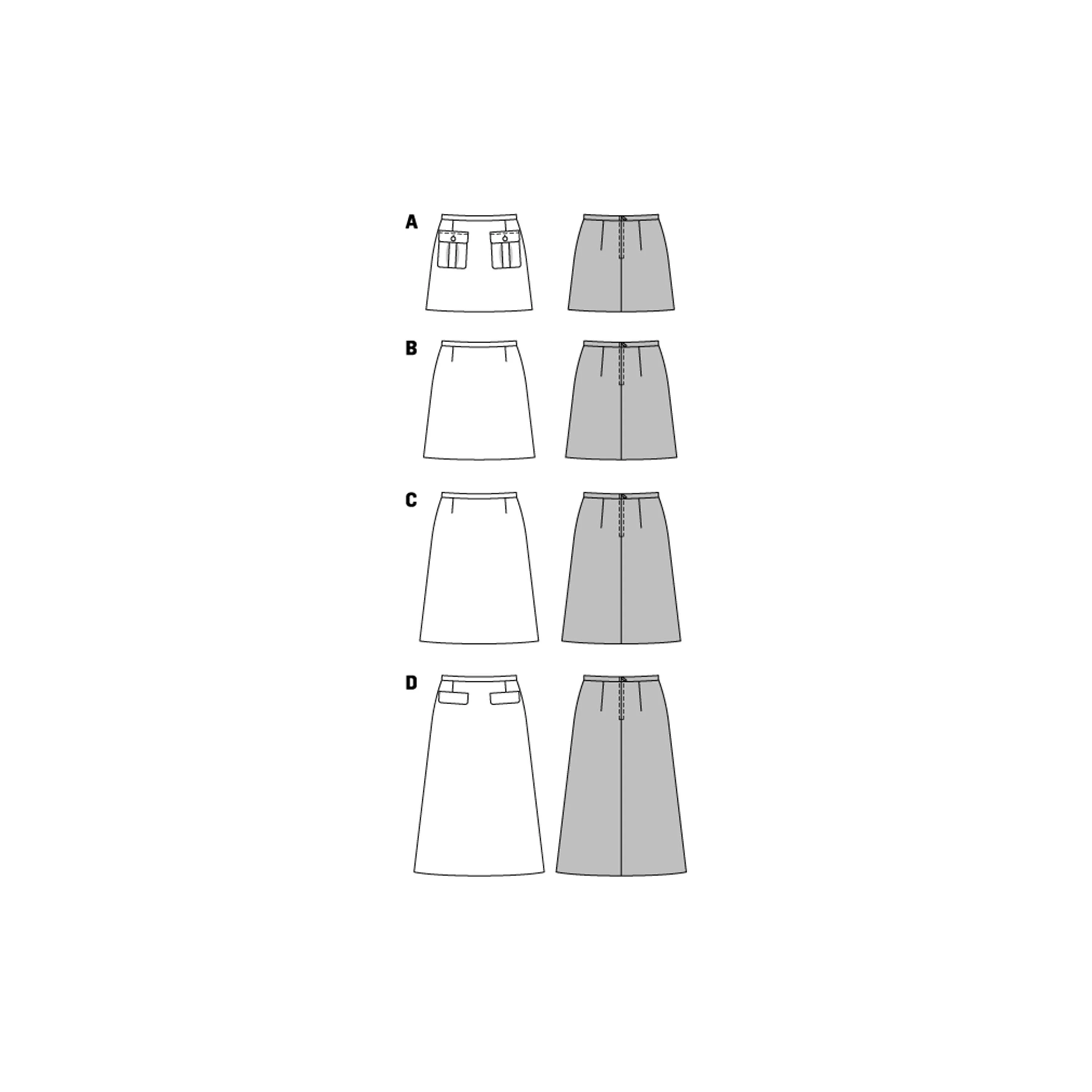 Burda Style Sewing Pattern Women's Skirt 3 Burda Style Sewing Pattern Women's Skirt