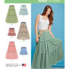 Simplicity Sewing Pattern Misses' Tiered Skirt with Length Variations 23 Simplicity Sewing Pattern Misses' Tiered Skirt with Length Variations