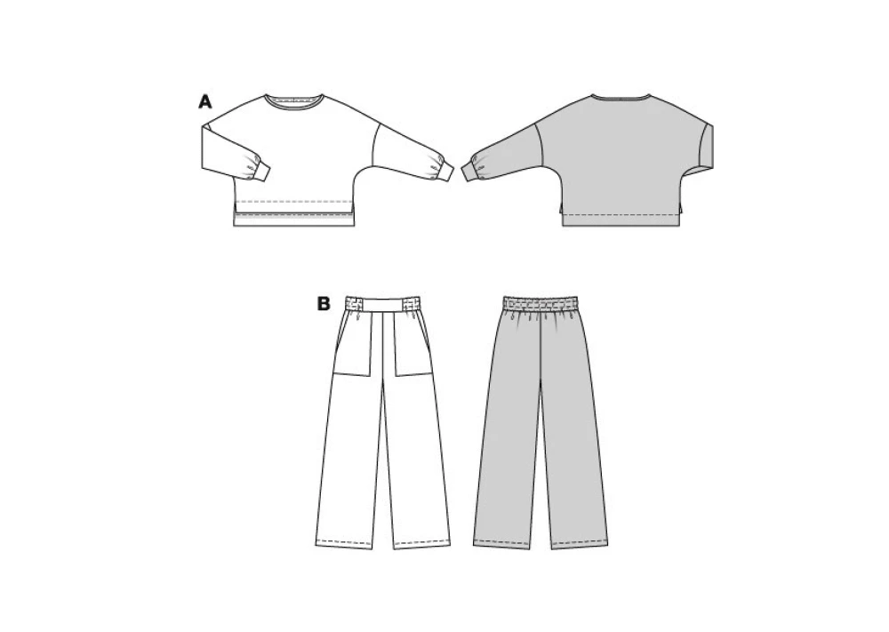 Burda Style Sewing Pattern 5853 Misses' Homewear 11 Burda Style Sewing Pattern 5853 Misses' Homewear
