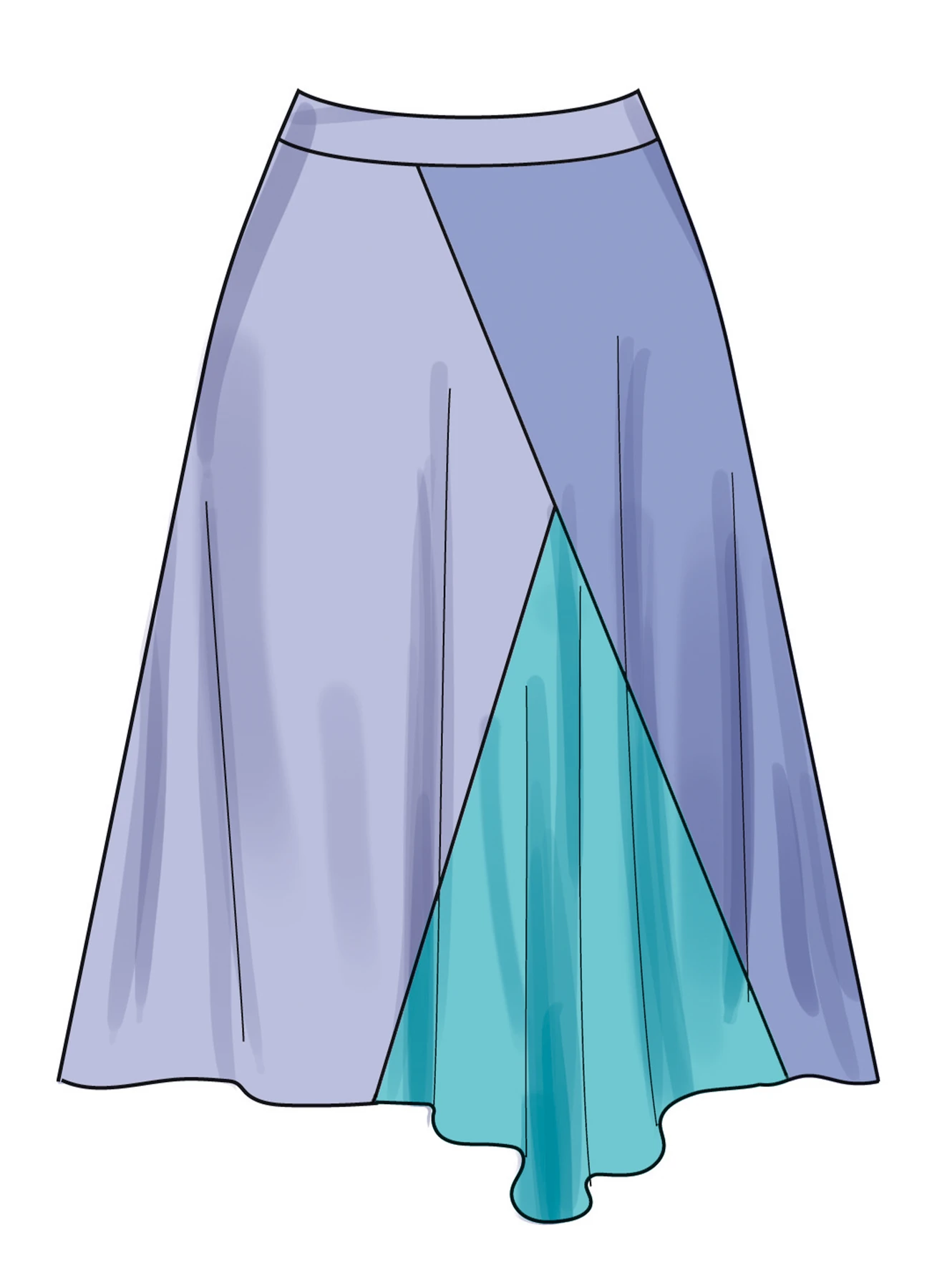 Simplicity Sewing Pattern Misses' Godet Skirt in Two Lengths (PDF) 3 Simplicity Sewing Pattern Misses' Godet Skirt in Two Lengths (PDF)