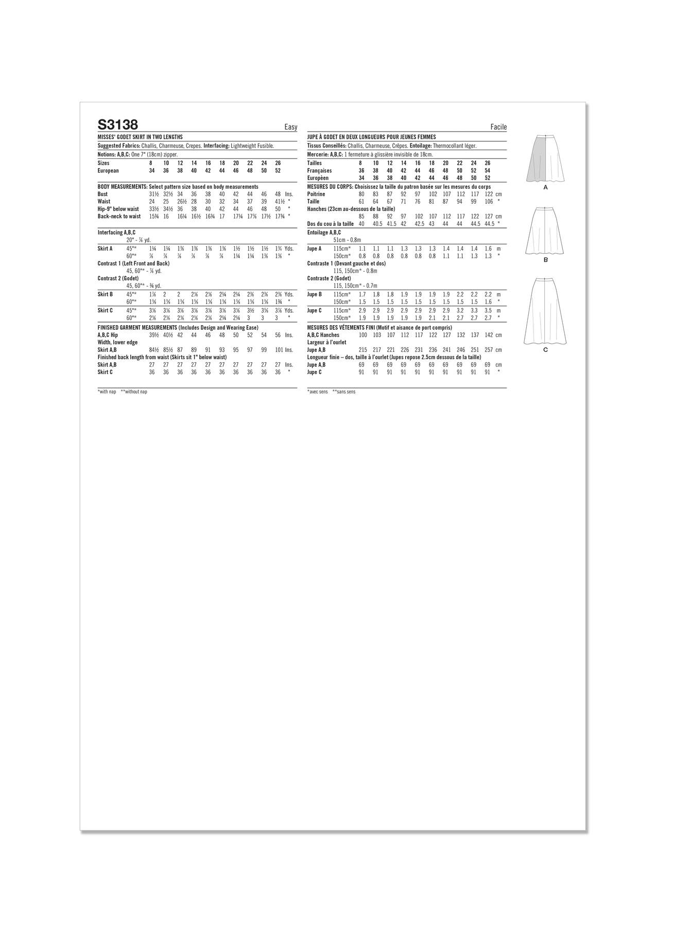 Simplicity Sewing Pattern Misses' Godet Skirt in Two Lengths (PDF) 7 Simplicity Sewing Pattern Misses' Godet Skirt in Two Lengths (PDF)